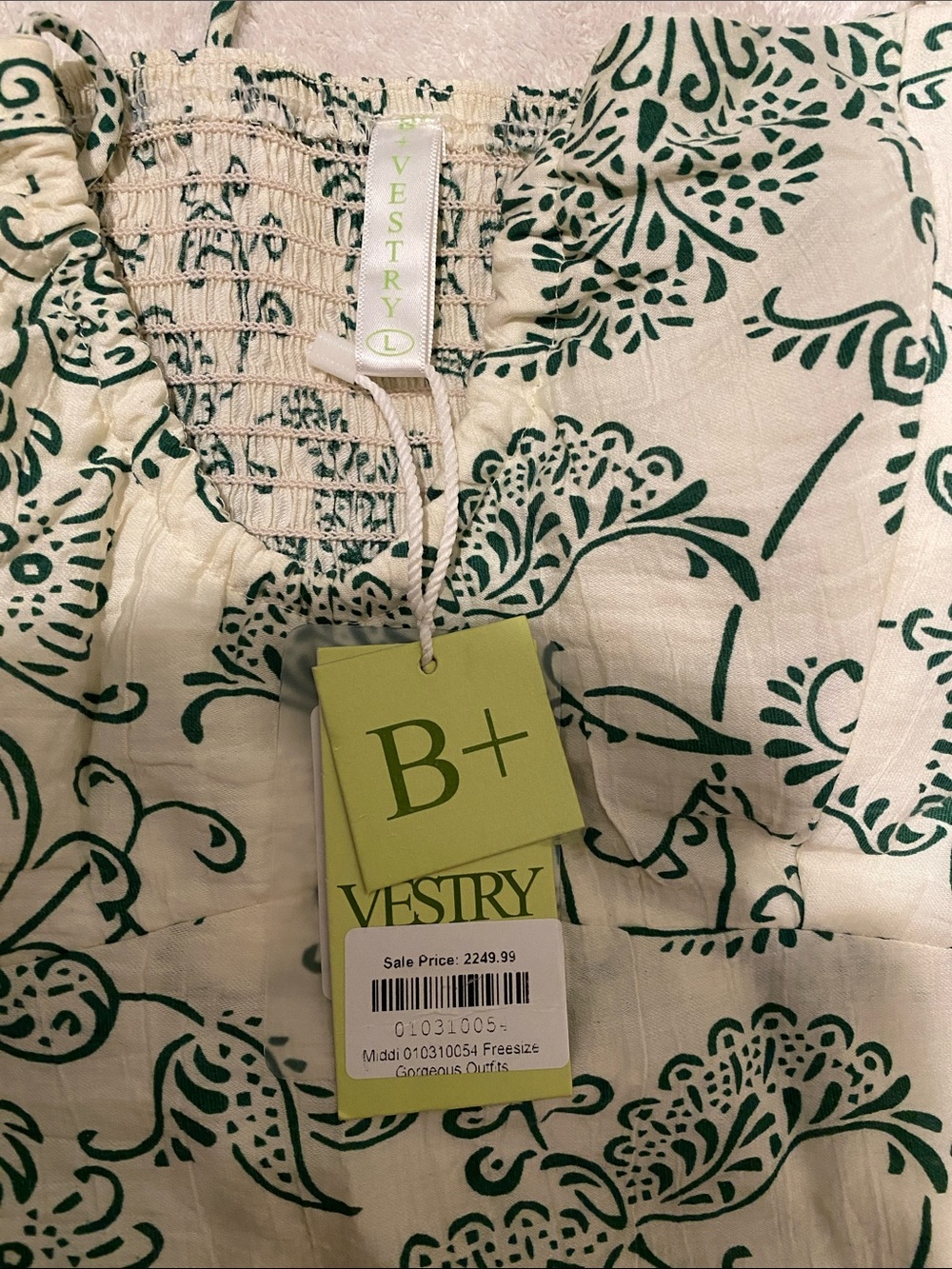 NWT Vestry Floral Midi Dress XS (L) - Picture 2 of 13